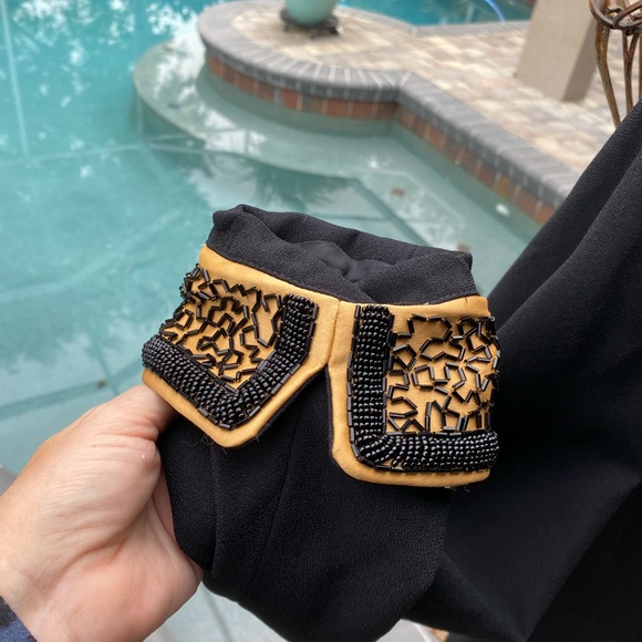 Eva Polini Couture blazer heavily beaded size 12 - Picture 5 of 7